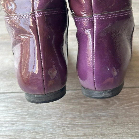 Bravo Browns Purple Patent Leather Riding Boots - Picture 10 of 16